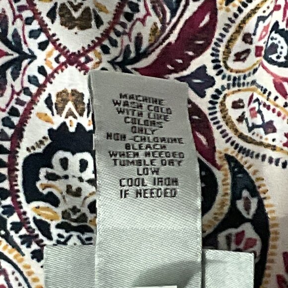 Catherines Top Women Sz 1x Floral Print Cold Shoulder Ruffle Detail Lightweight - Picture 13 of 14